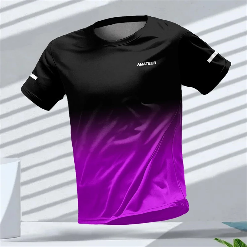 Table Tennis Club Jersey - Męskie koszulki sportowe na zewnątrz, gradientowy